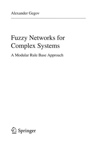 Fuzzy Networks for Complex Systems