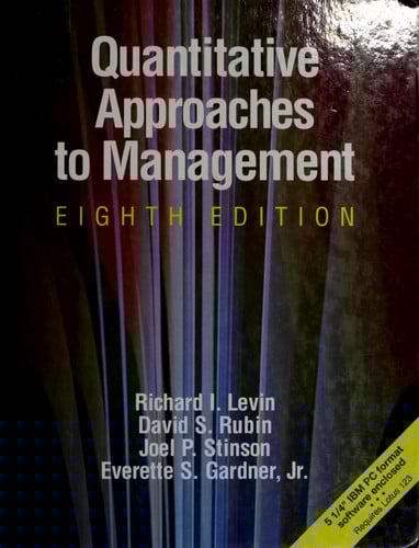 Quantitative Approaches to Management/Book and Disk (Schaum's Outline Series in Accounting, Business, & Economics)