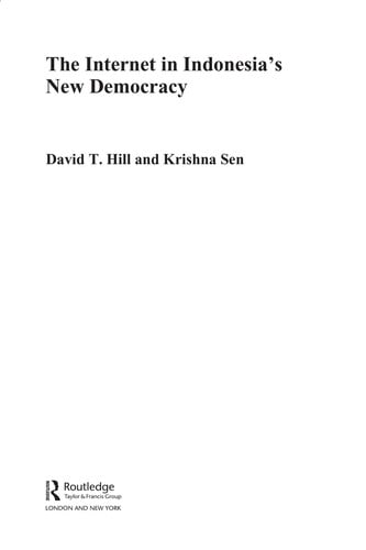 INTERNET IN INDONESIA'S NEW DEMOCRACY