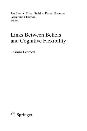 Links between beliefs and cognitive flexibility