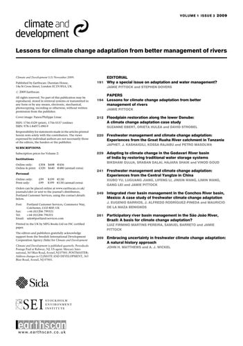 Lessons for climate change adaptation from better management of rivers