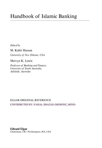 The handbook of Islamic banking