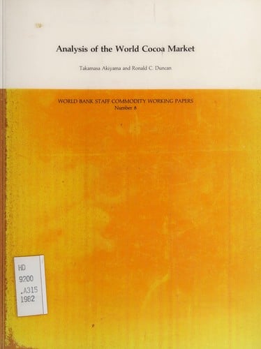 Analysis of the world cocoa market