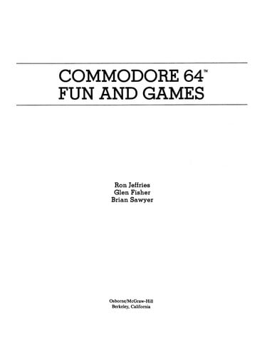 Commodore 64 fun and games