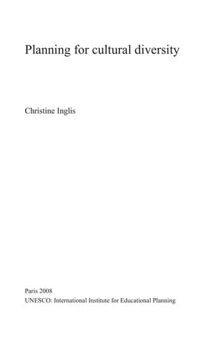 Planning for cultural diversity