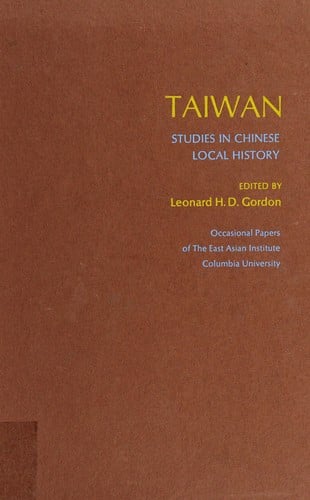 Taiwan, studies in Chinese local history