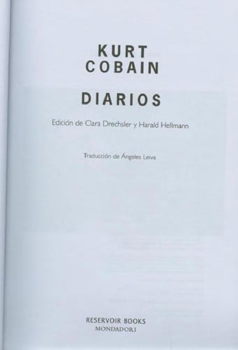 DIARIOS (KURT COBAIN)
