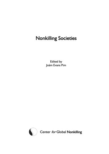 Nonkilling societies