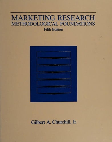 Marketing Research, Methodological Foundations