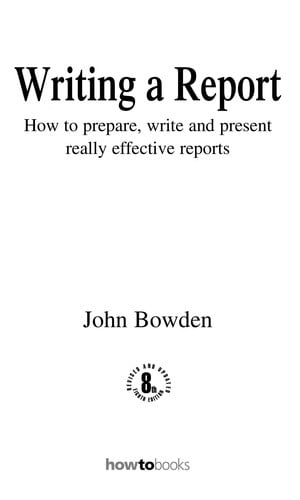 Writing a report