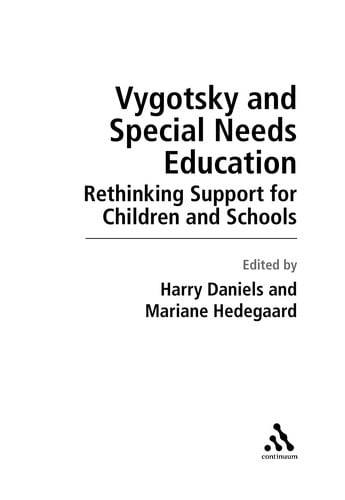 Vygotsky and special needs education