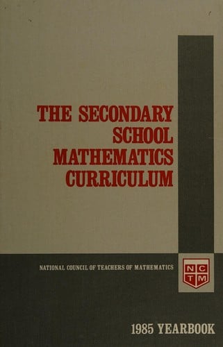 The Secondary school mathematics curriculum
