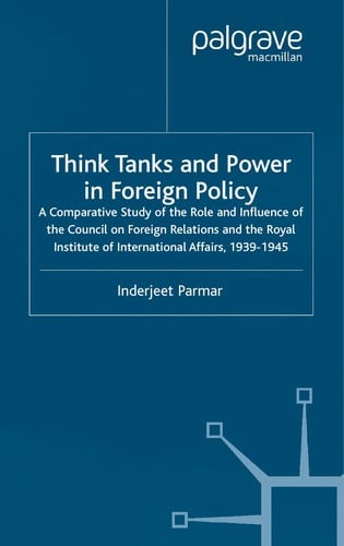 THINK TANKS AND POWER IN FOREIGN POLICY: A COMPARATIVE STUDY OF THE ROLE AND INFLUENCE OF THE COUNCIL ON..