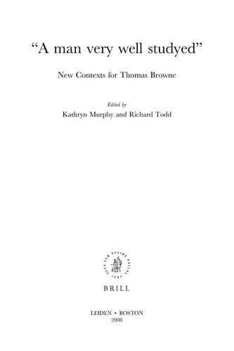 "A man very well studyed"