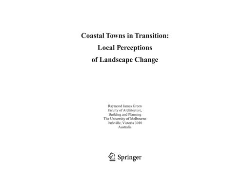 Coastal towns in transition