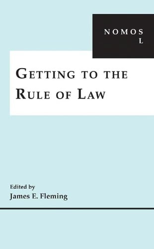 Getting to the rule of law
