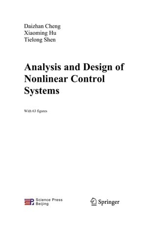 Analysis and design of nonlinear control systems