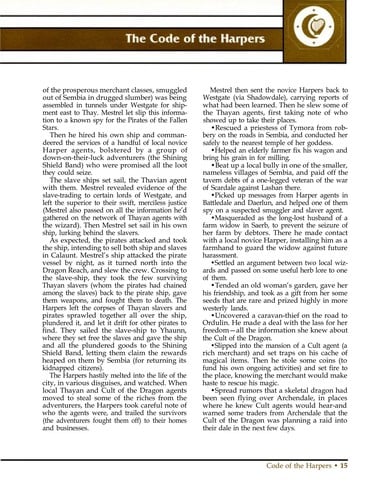 The Code of the Harpers (AD&D Fantasy Roleplaying, Forgotten Realms)