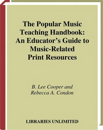 The popular music teaching handbook
