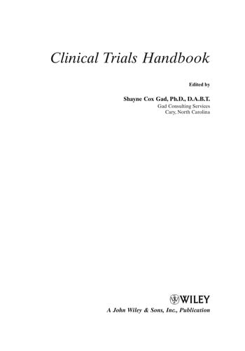 Clinical trials handbook