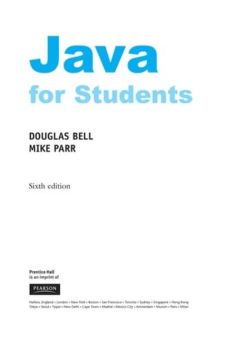 Java for students