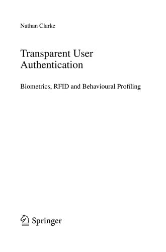 Transparent user authentication