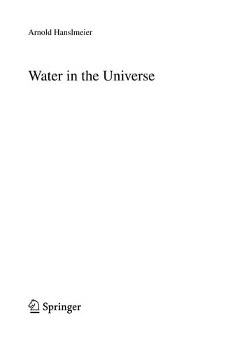 Water in the universe