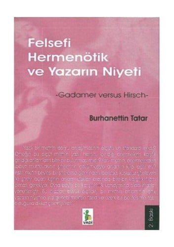 Felsefi  hermeno tik ve yazar♯łn niyeti