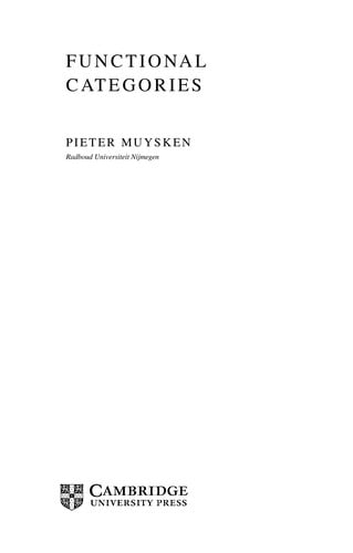 Functional categories