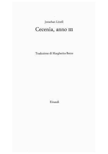 Cecenia, anno III