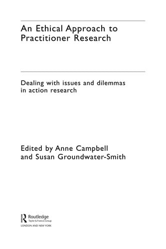 An ethical approach to practitioner research
