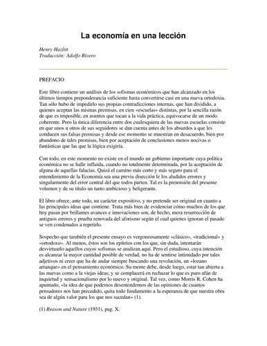 Economi a en una leccio n
