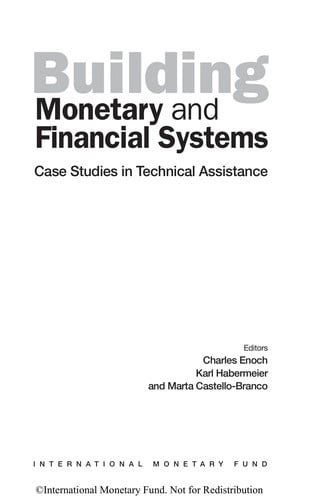 Building monetary and financial systems