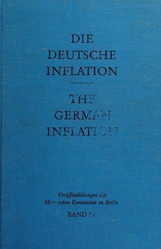 The German inflation reconsidered