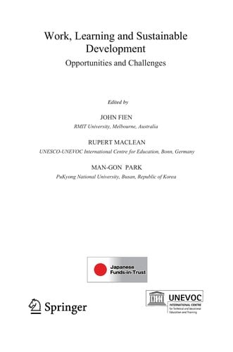 Work, learning, and sustainable development