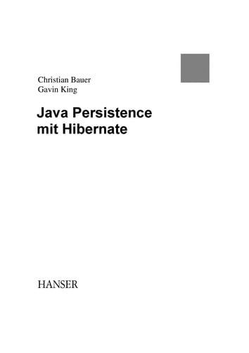 Java Persistence mit Hibernate