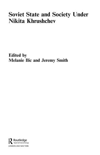 Soviet state and society under Nikita Khrushchev