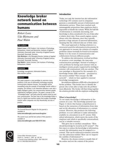 Selected papers from the 4th international network conference 2004 Plymouth UK