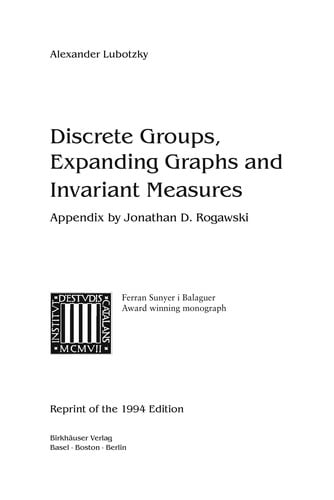 Discrete Groups, Expanding Graphs and Invariant Measures