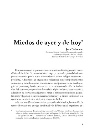 El miedo