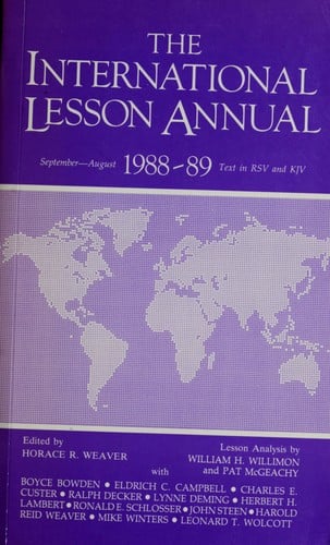 The International Lesson Annual, 1988-89
