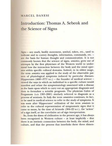 Introduction to semiotics