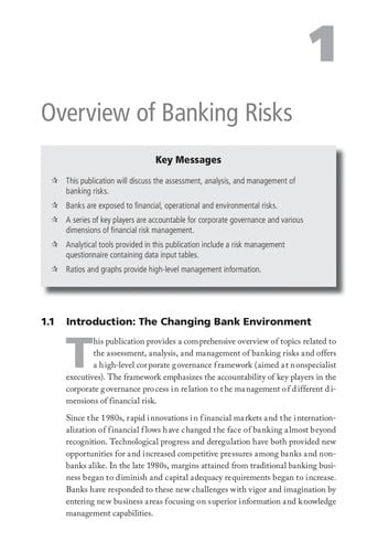 Analyzing banking risk