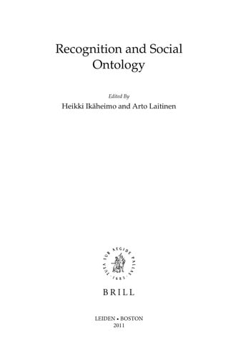 Recognition and social ontology