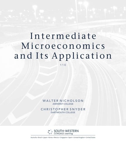 Intermediate microeconomics and its applications