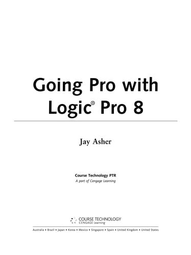 Going pro with Logic Pro 8