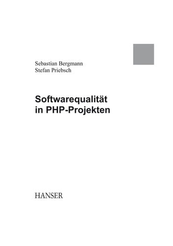Softwarequalita t in PHP-Projekten
