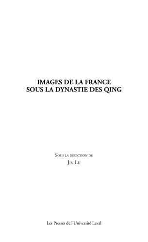 Images de la France sour la dynastie des Qing