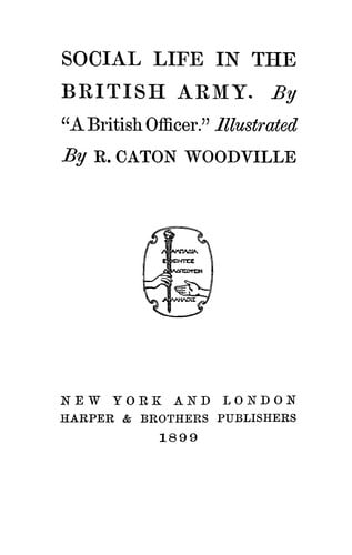 Social life in the British army