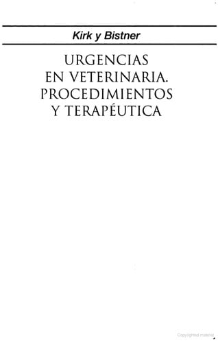 Urgencias en veterinaria